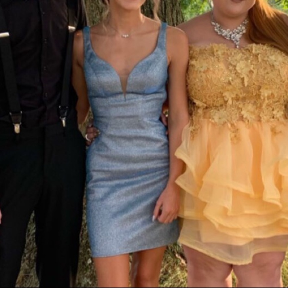 ALYCE PARIS SHORT BLUE HOMECOMING DRESS